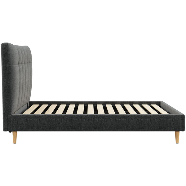 Classic Queen Bed Frame with Headboard - Graphite