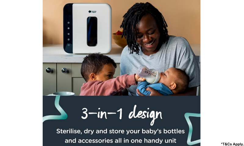 Tommee Tippee UV 3-in-1 Steriliser and Dryer for Baby Bottles