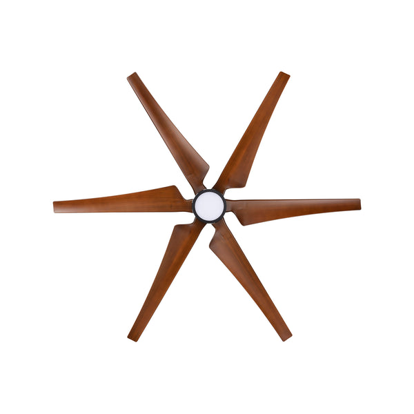 Brilliant 178cm Timber Look X Large Xtreme Indoor Outdoor ABS DC Ceiling Fan With Remote