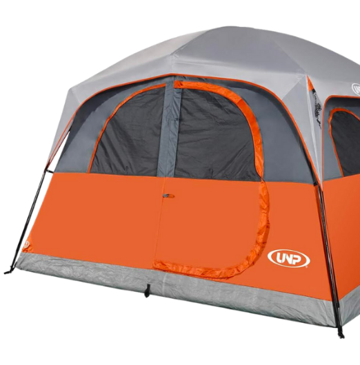 UNP Tents 6 Person Waterproof & Windproof ,Double Layer Family Camping Tent