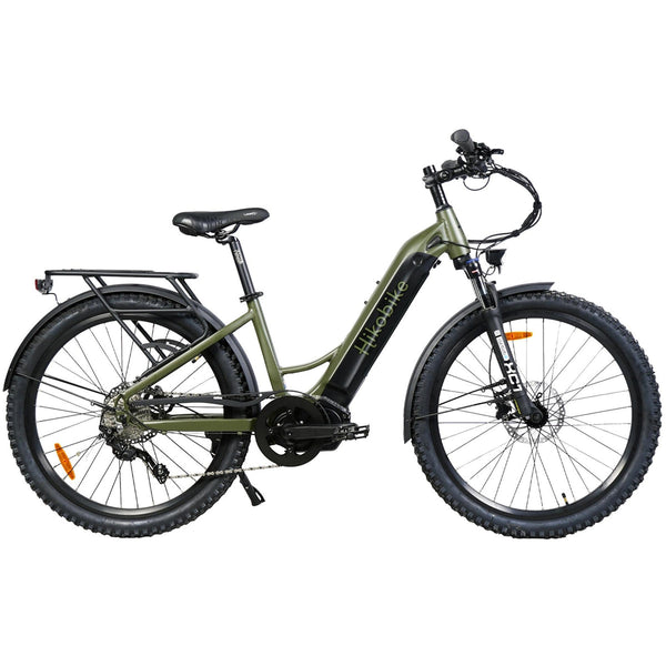 Hiko Vibe Electric Hybrid Bike 672Wh Battery Olive
