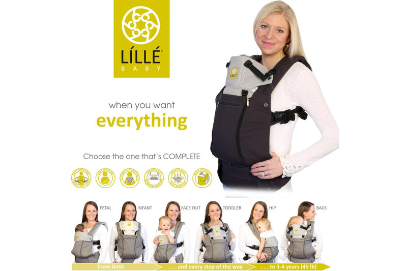 Lillebaby: Complete All Seasons Baby Carrier - Charcoal