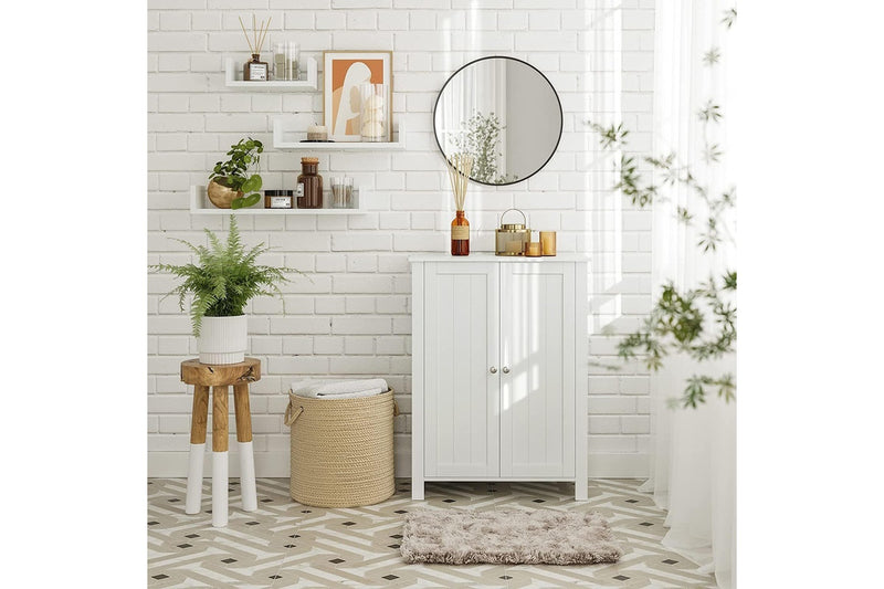 Vasagle Soglio Freestanding Double Door Bathroom Cabinet