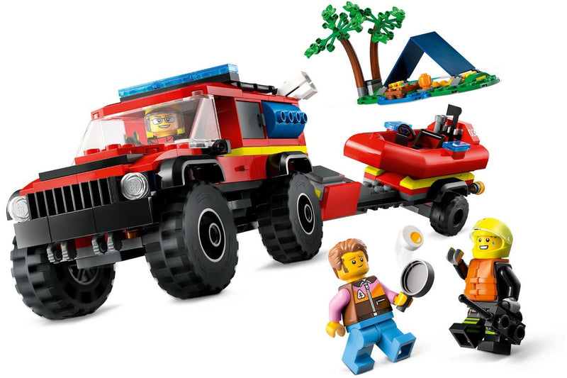 LEGO City: 4x4 Fire Truck with Rescue Boat - (60412)