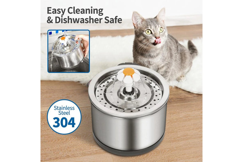 Pet Water Dispenser Stainless Steel Water Feeder