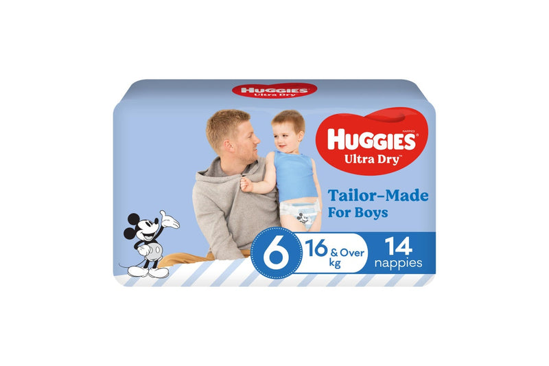 Huggies Ultra Dry Convenience Junior Boy Nappies - Size 6