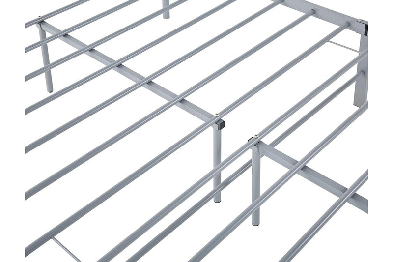 Fraser Country Queen Metal Bed Frame - Grey