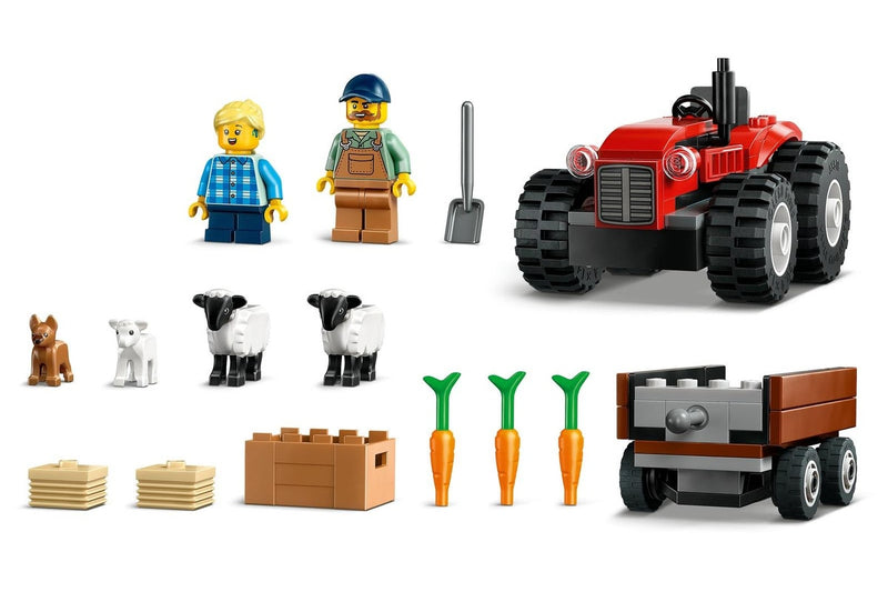 LEGO City: Red Farm Tractor with Trailer & Sheep - (60461)