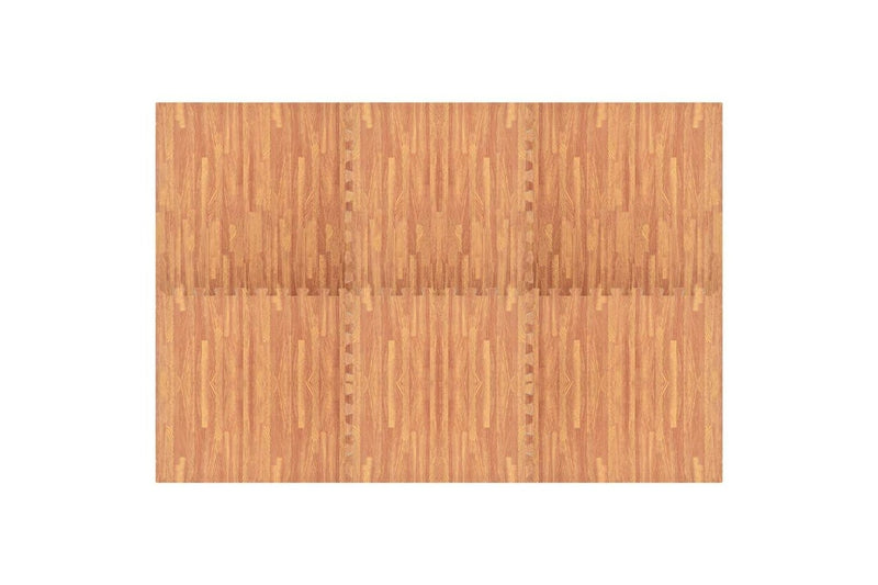 Floor Mats 6 Pcs Wood Grain Eva Foam