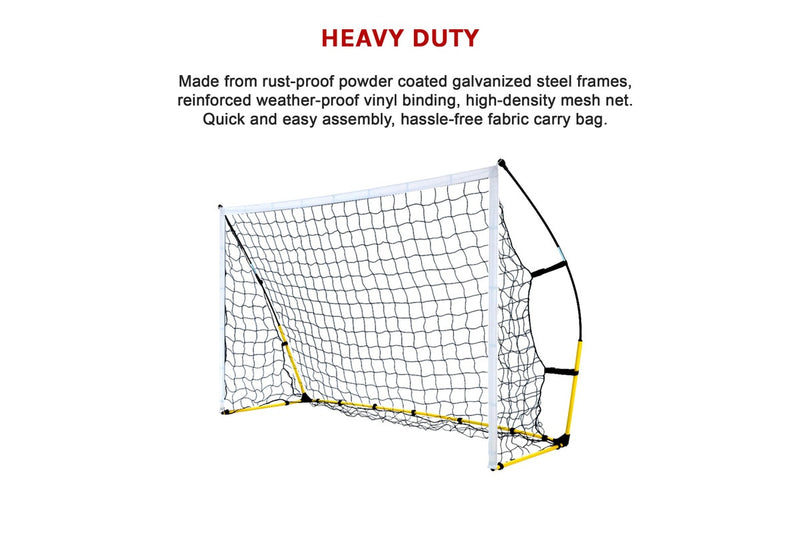 8' x 5' Soccer Football Goal Foot Portable Net Quick Set Up