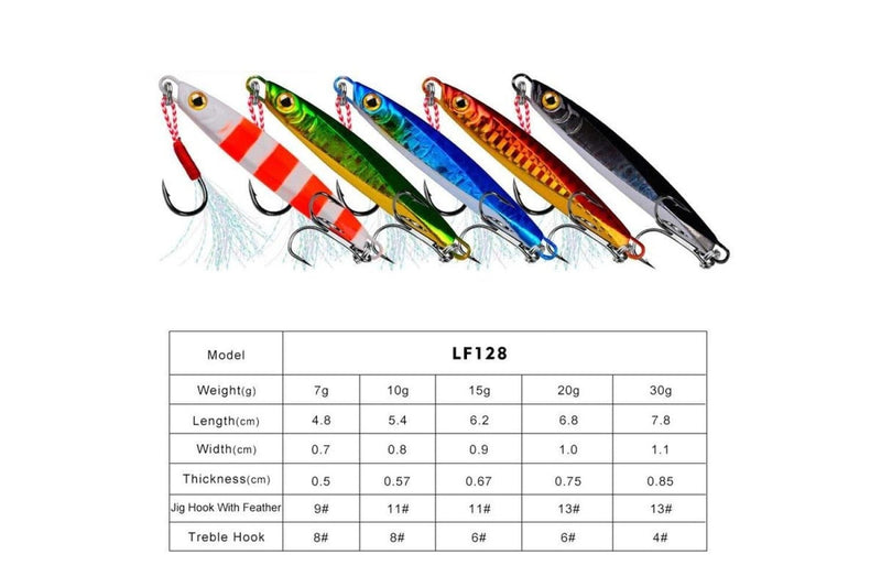 10g Long Casting Iron Plate Lead Fish Lure For Freshwater And Sea Fishing
