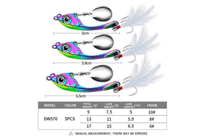 Long Casting Fishing Lures With Sequins And Vib Micro Tremor 13g