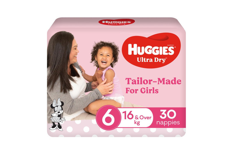 Huggies Ultra Dry Junior Girl Nappies - Size 6