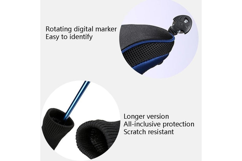 3 In 1 No.1 / No.3 / No.5 Protective Golf Club Head Cover