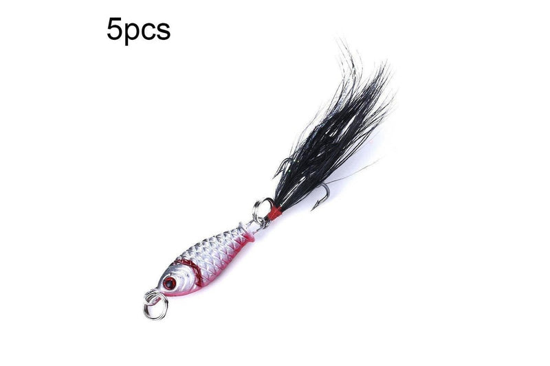 5 Piece Small Iron Plate Freshwater Bait 2.5cm 4g