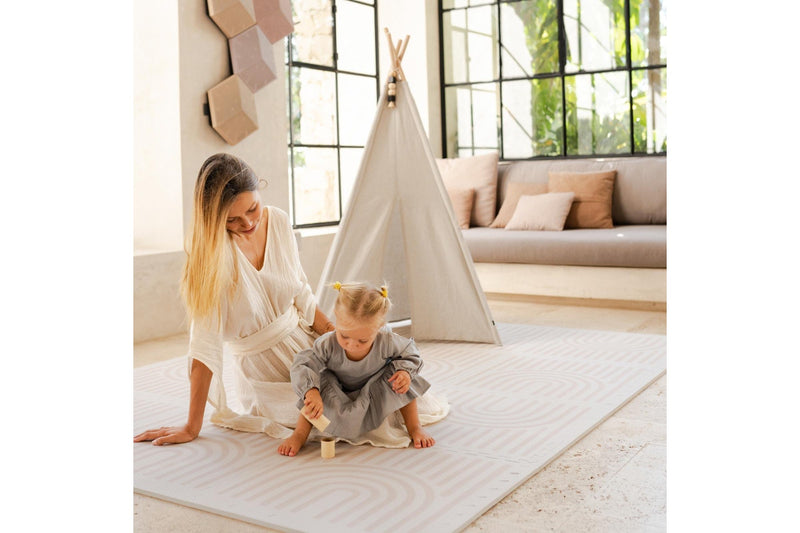 Toddlekind: Prettier Puzzle Playmat - Linear Linen