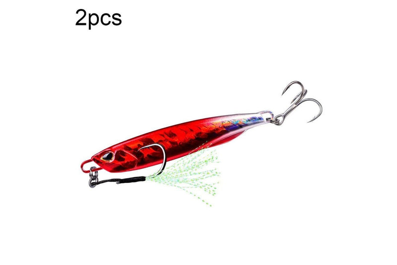 2 Metal Sea Fishing Bait 40g Simulation Proberos Lf103