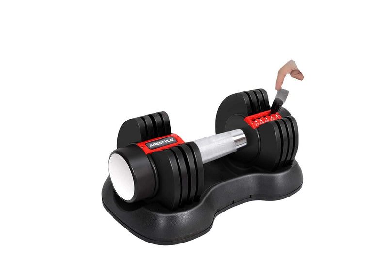 Ape Style Multi-Weight Smart Adjustable Dumbbell | 2.2 to 11kg (24lbs)