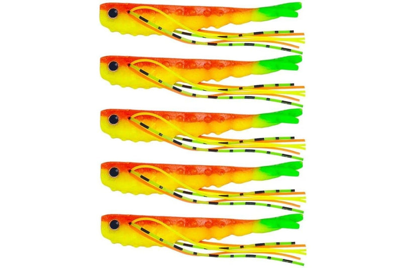 5 Piece 6.6cm Hengjia So175 Split Fork Soft Bait Salmon Lures