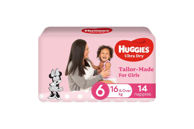 Huggies Ultra Dry Convenience Junior Girl Nappies - Size 6