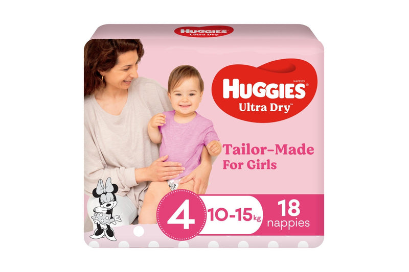 Huggies Ultra Dry Convenience Toddler Girl Nappies - Size 4