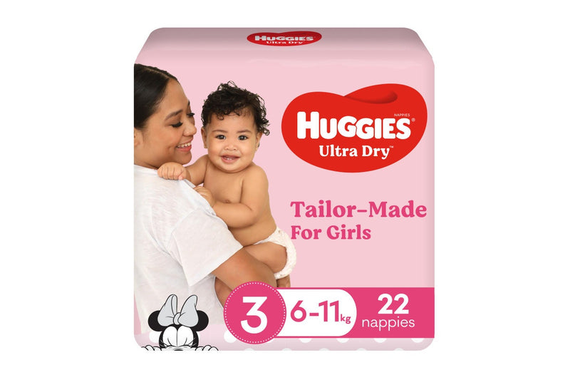 Huggies Ultra Dry Convenience Crawler Girl Nappies - Size 3