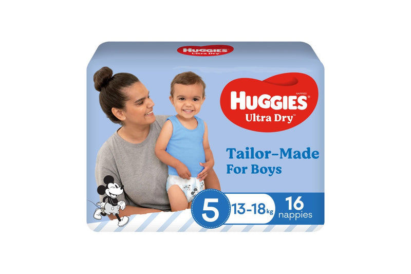 Huggies Ultra Dry Convenience Walker Boy Nappies - Size 5