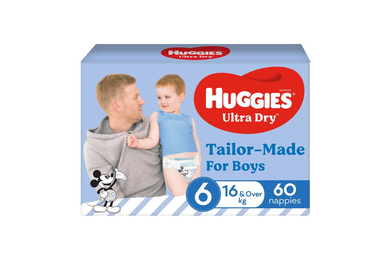 Huggies Ultra Dry Boys Nappies Jumbo Pack - Size 6