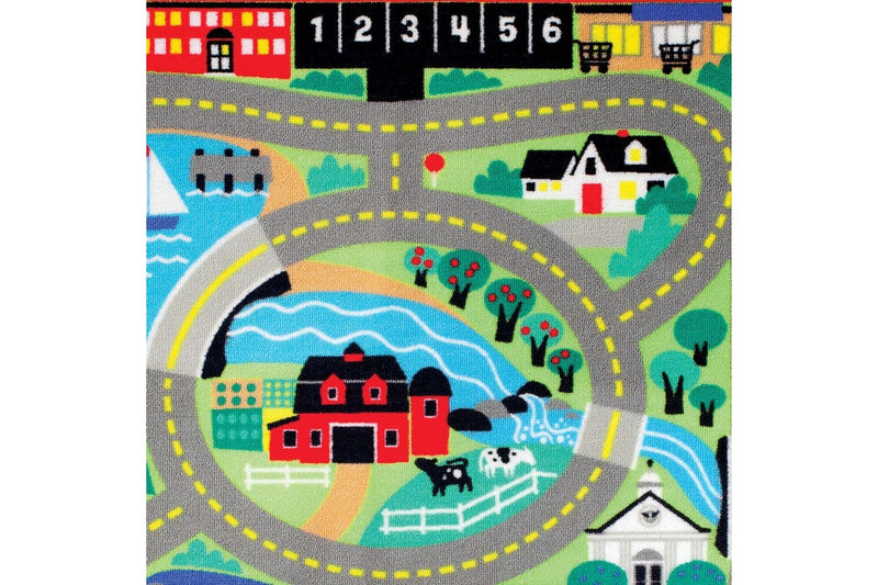 Melissa & Doug: Round the Town - Road Rug