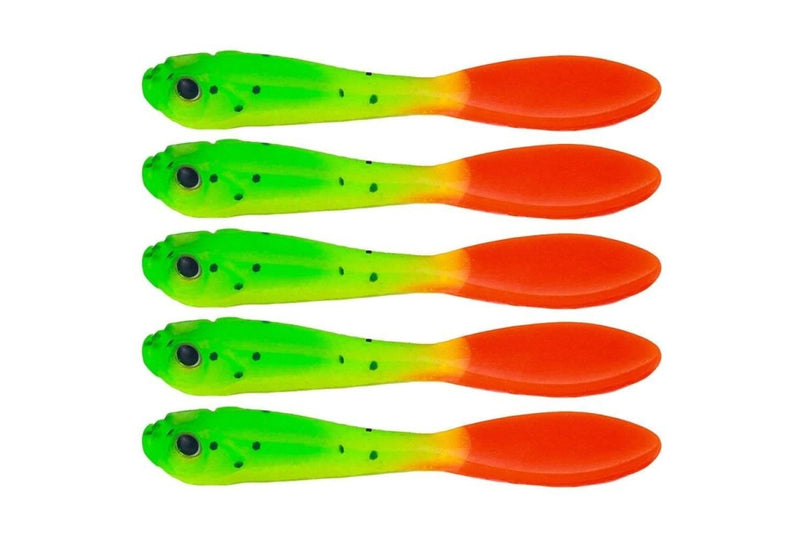 5 Piece 7cm Soft Fishing Lure Pack Dual Colour