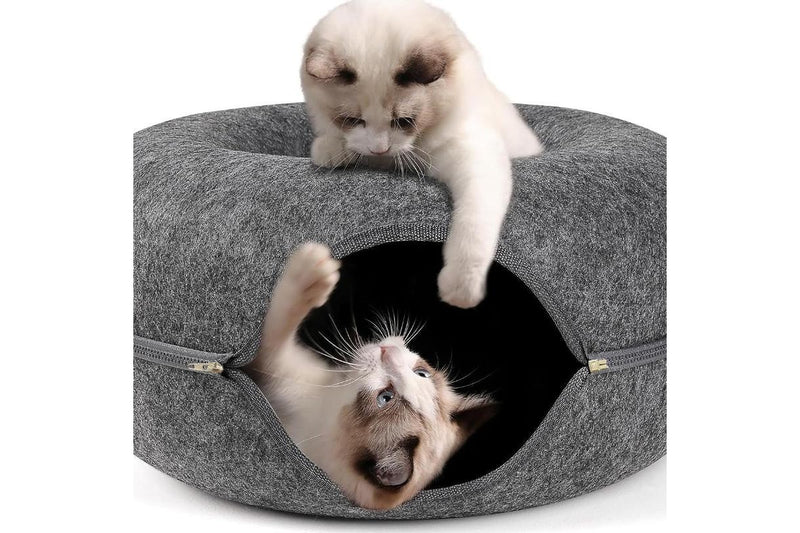 PETSWOL Cat Caves for Indoor Cats - Grey