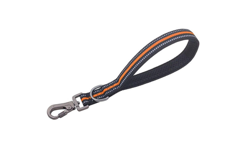 Reflective Step Traction Leash With Mesh Handle