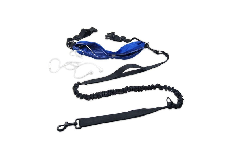 Reflective Dog Running Leash With Waterproof Waist Bag