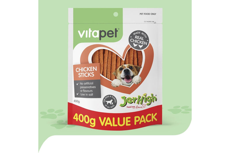 Vitapet: Jerhigh Chicken Sticks (400g)