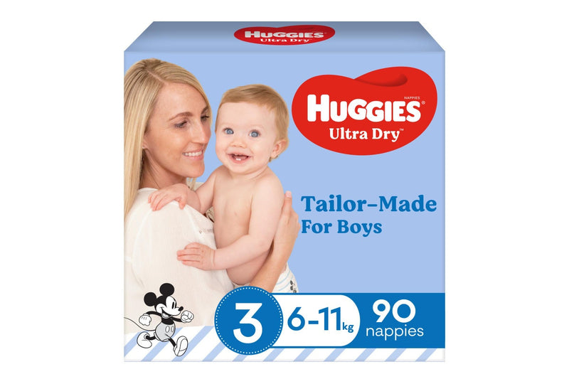 Huggies Ultra Dry Crawler Boy Nappies Jumbo Pack - Size 3
