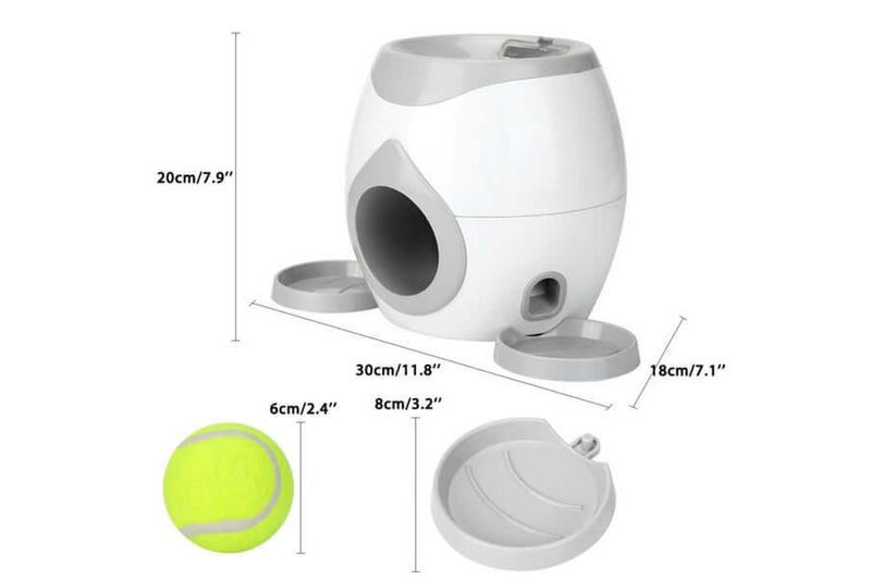 Fetch-N-Treat Dog Toy Tennis Ball Machine Fetch and Treat Toy