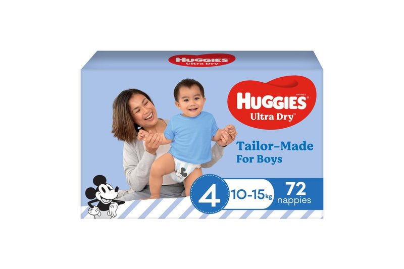 Huggies Ultra Dry Toddler Boy Nappies Jumbo Pack - Size 4