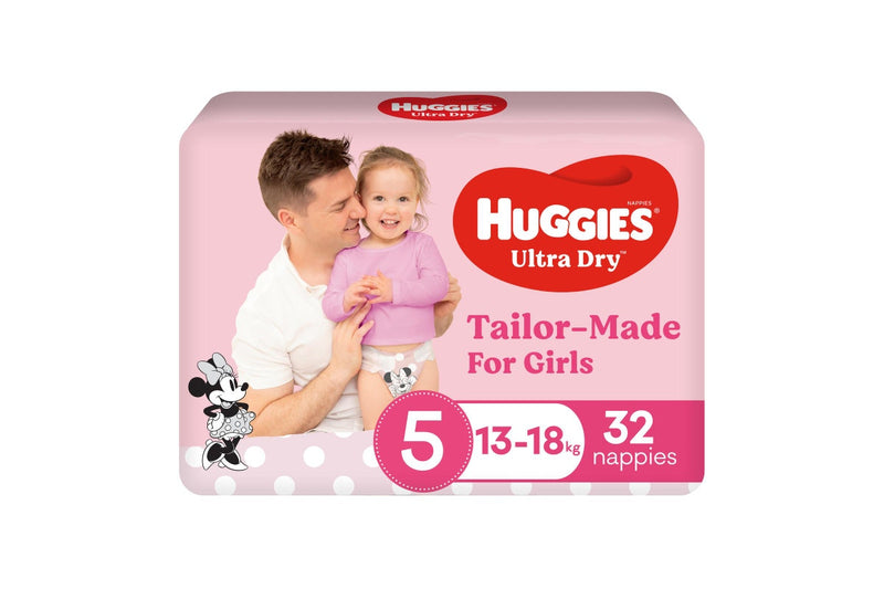 Huggies Ultra Dry Walker Girl Nappies - Size 5