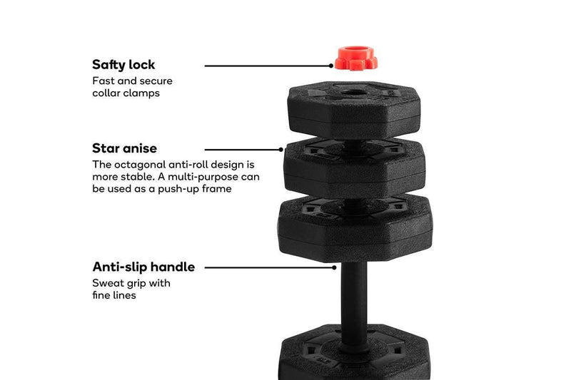 Ape Style Adjustable Dumbbell & Barbell Set (20kg)