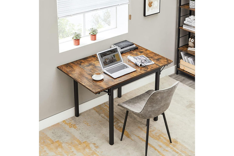 Vasagle : Folding Dining Table - Rustic Brown