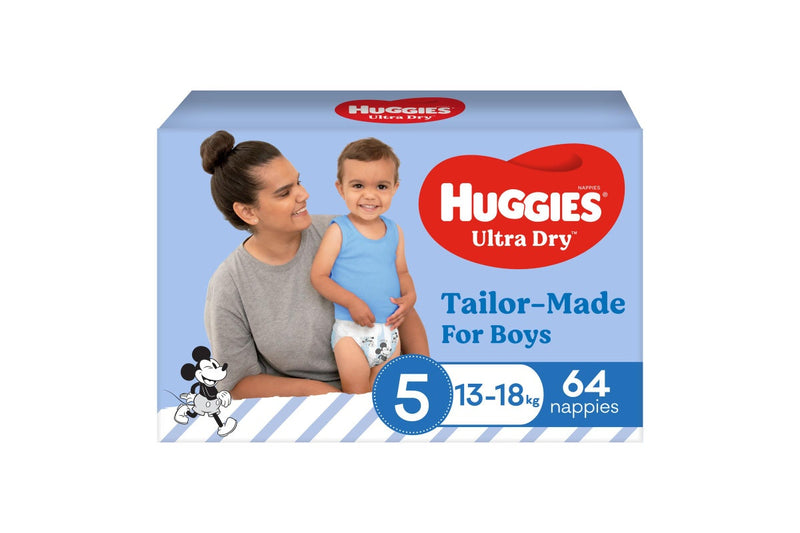 Huggies Ultra Dry Walker Boy Nappies Jumbo Pack - Size 5