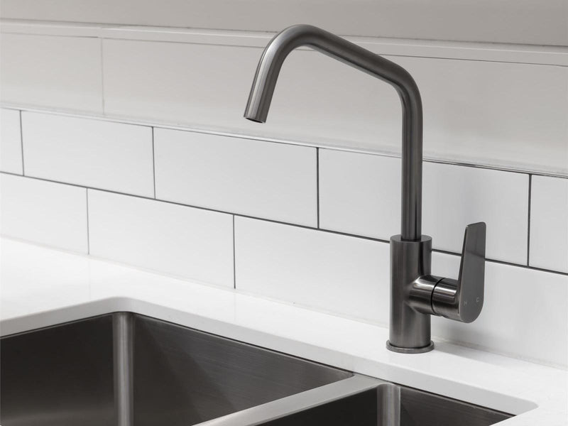 Foreno Brushed Gunmetal Vienna Sink Mixer - Cold Start - Gun Metal