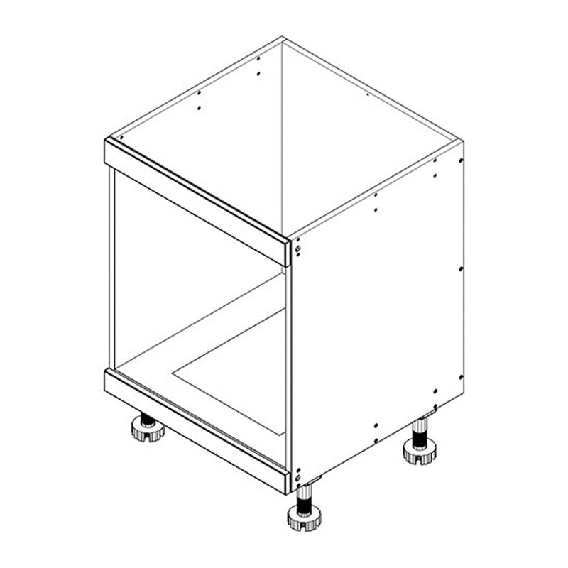 Kitchen Underbench Oven Cabinet 600mm - White Woodgrain