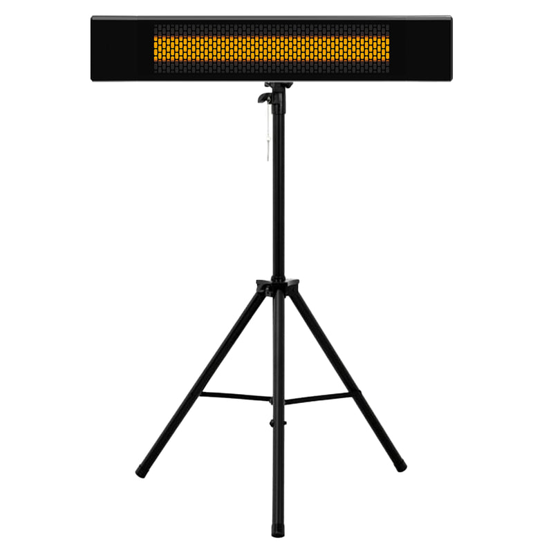 Indoor or Outdoor Heater with Adjustable Tripod Stand - Black