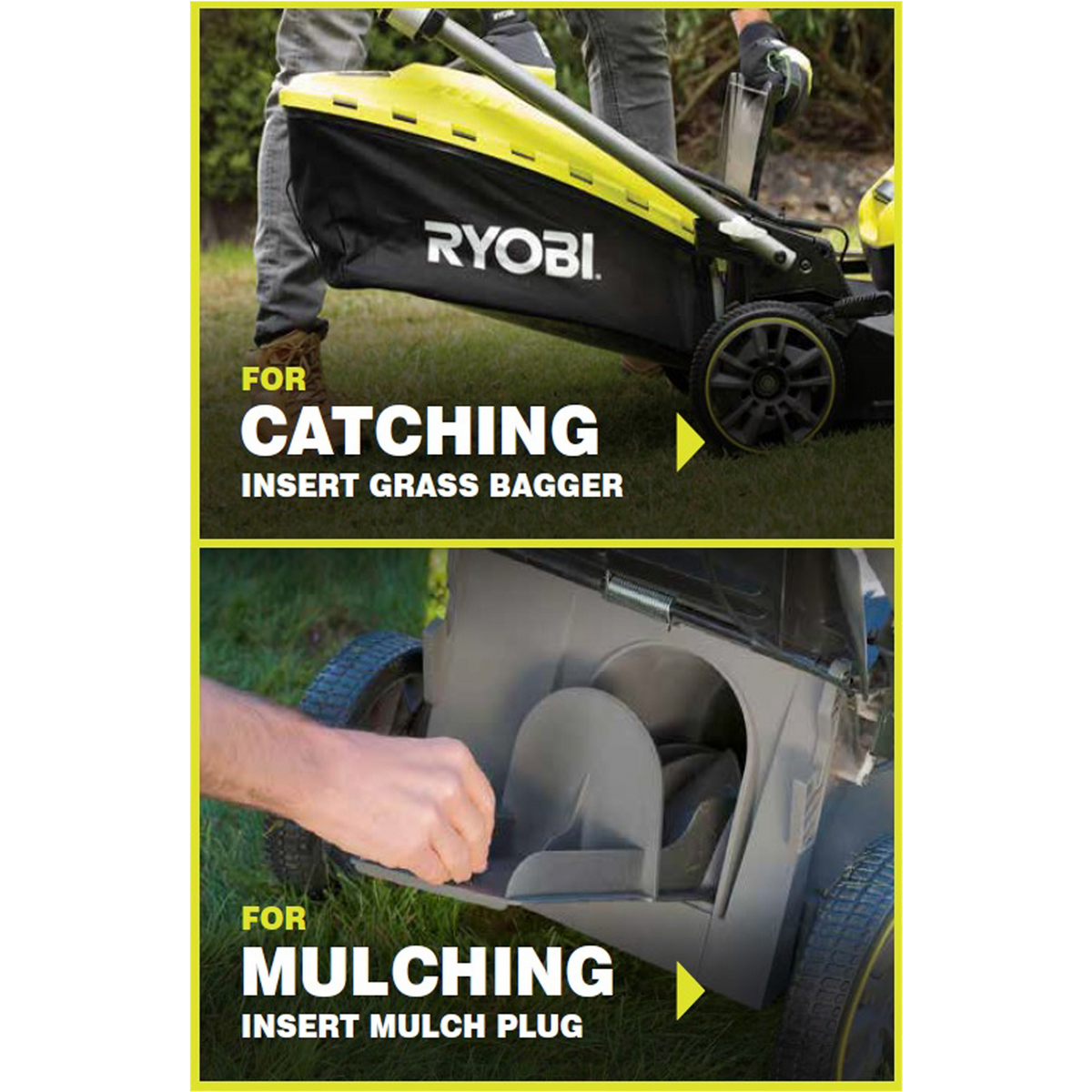 Ryobi 18V ONE+ HP™ 40cm Lawn Mower OLM1840BL - Tool Only