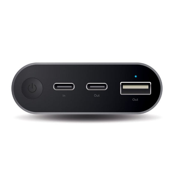 Alogic VPM2CA102SGRC2 USB-C 10200mAh Portable Power Bank - Space Grey with USB A to USB-C + USB-A & USB-C to USB-C Cables