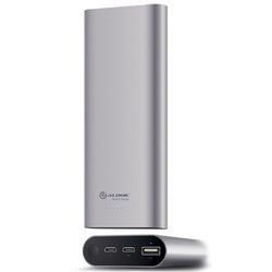 Alogic MP2CA156SGR USB-C 15200mAh Portable Power Bank - Space Grey with Power Delivery- W/ USBAtoUSB-C + Micro USB Cable & USB-C to USB-C Cables