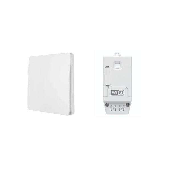 Brilliant Smart turn light on/off with the wireless swith, Smart Light Switch Set you don't need to leave your cosy bed. Includes one Jupiter Dimmer Connector & one KINETIC RF DIMMER SWITCH 1 GANG
