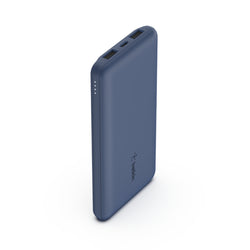 Belkin BoostCharge 10K Power Bank with two 12W USB-A ports and one 15W USB-C port - Blue