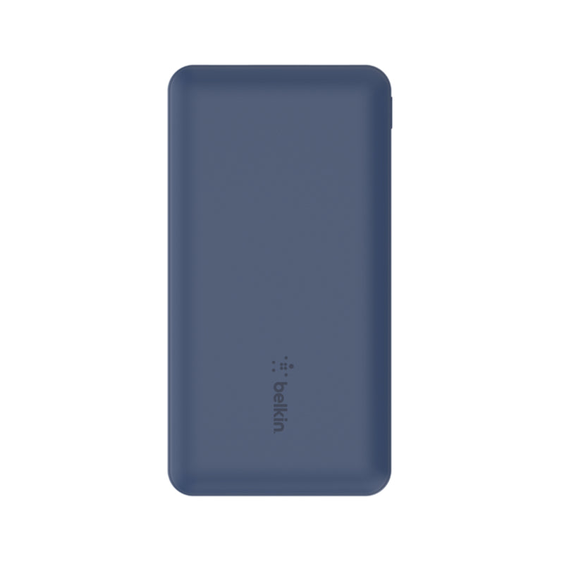 Belkin BoostCharge 10K Power Bank with two 12W USB-A ports and one 15W USB-C port - Blue